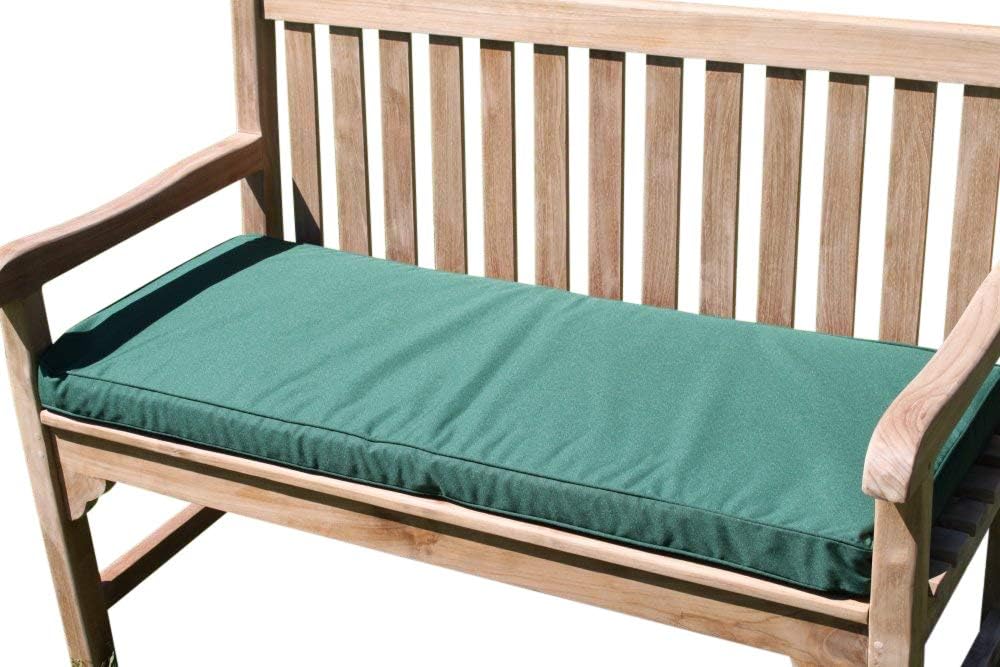 Garden Furniture Cushion- Cushion for 2 Seater Garden Bench in Green