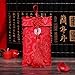 Corciosy Chinese New Year Red Envelopes Lunar 2025 Snake Year, Silk Red Pocket 4PCS Hong Bao Money Holder Cash Coin Lucky Money Envelopes for Happy New Year Spring Festival Birthday Wedding