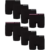 Reebok Girls Bike Shorts - 8 Pack Stretch Performance Dance Cartwheel Shorts for Girls - Seamless Underwear Shorties (6-16)
