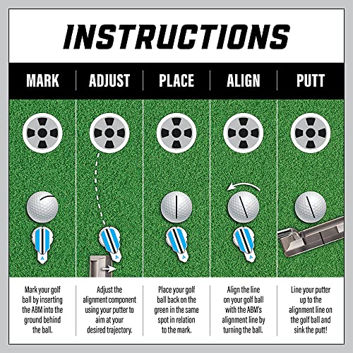 Alignment Ball Mark 360° Rotating Golf Ball Marker Pricepulse