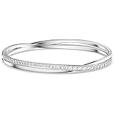 SWAROVSKI Twist Rows Bracelet Silver One Size