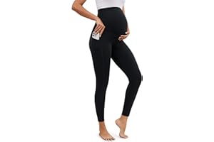 SEVEGO Tall Women's 32/34/36 Inseam Maternity Leggings Over The Belly Pregnancy Yoga Pants Workout Active Wear