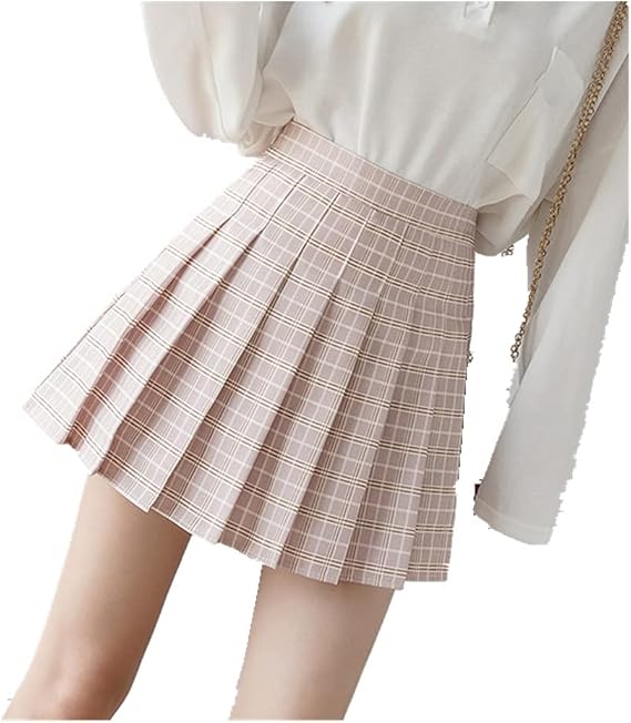 N\P Summer Women Skirts High Waist Plaid Mini Skirt Women Girls Sexy
