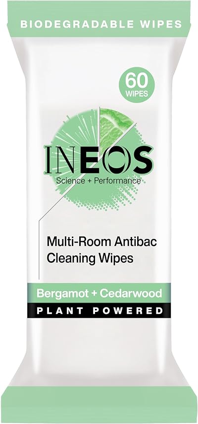 INEOS Hygienics Next-Gen Antibac Multi-Room Wipes Bergamot Cedarwood 60