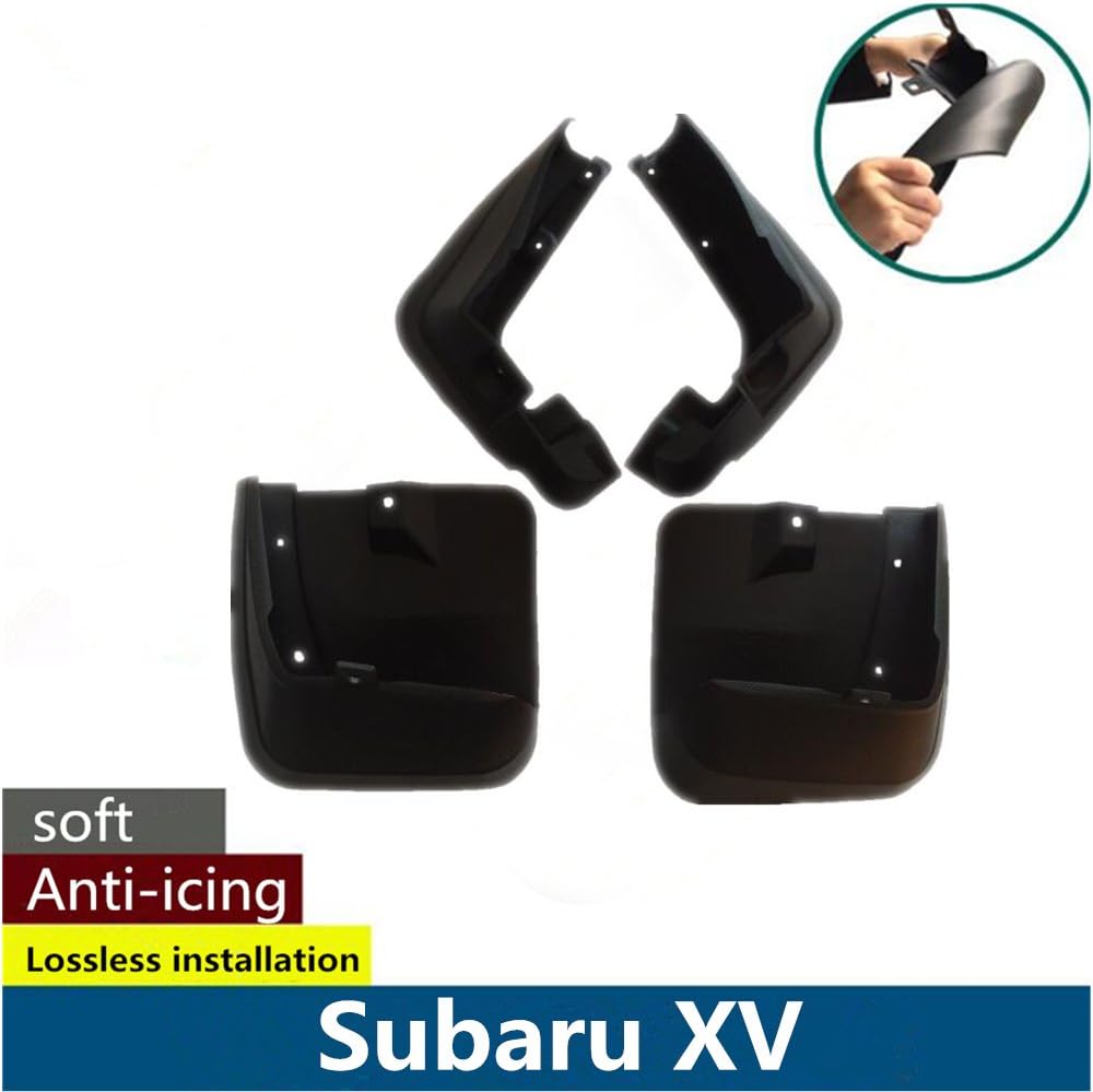 chen255 4PCS Car Mud Flaps Fenders Splash Guards Mud Flap Mudguards Fender for Subaru XV 2014 2015 2016 2017 2018 2019