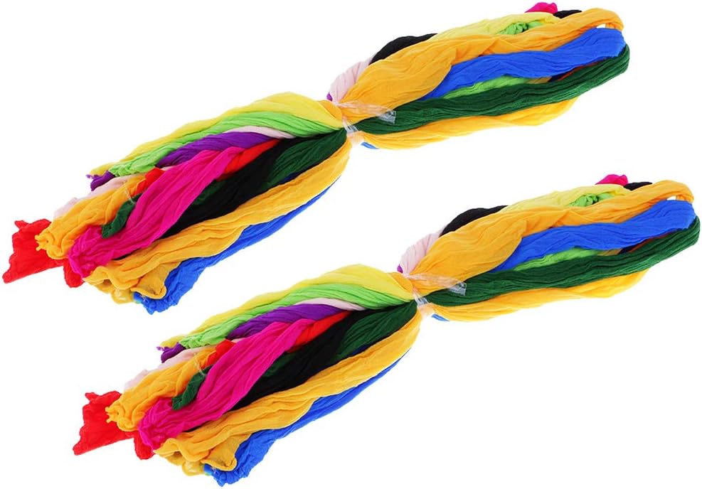IPOTCH 20Pcs Colorful Nylon Stocking Flower Fabric For Flowers Making