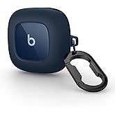 SURITCH for Beats Fit Pro Case Cover Protector, Shock-Absorbing Protective TPU Shell for Beats Fit Pro Charging Case 2021 Earbuds Secure Locking System with Anti-Lost Keychain, Tidal Blue