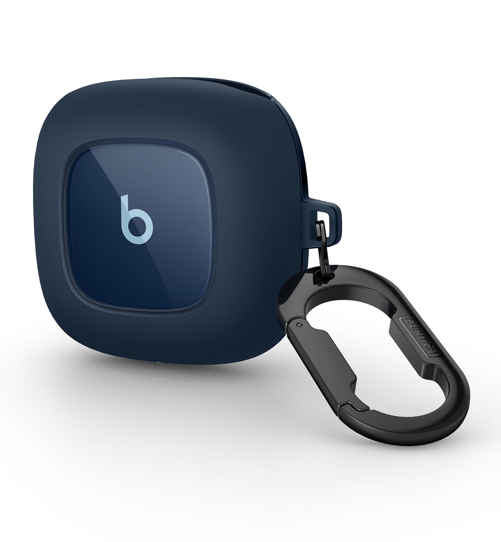 Photo 1 of SURITCH for Beats Fit Pro Case Cover Protector, Shock-Absorbing Protective TPU Shell for Beats Fit Pro Charging Case 2021 Earbuds Secure Locking System with Anti-Lost Keychain, Tidal Blue