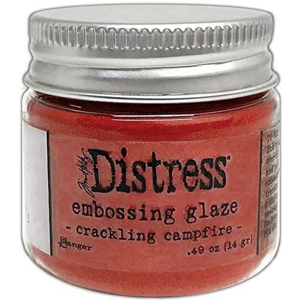 Ranger Tim Holtz - TDE73833 Tim Holtz-Distress Embossing Glaze-Crackling Campfire, 1 oz