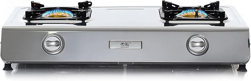 NJ The Right Choice NGB-200 Portable 2 Burner LPG Gas Stove 24 500 BTU