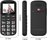 uleway Big Button Mobile Phone for Elderly GSM Unlocked SOS Dual SIM Black view 8