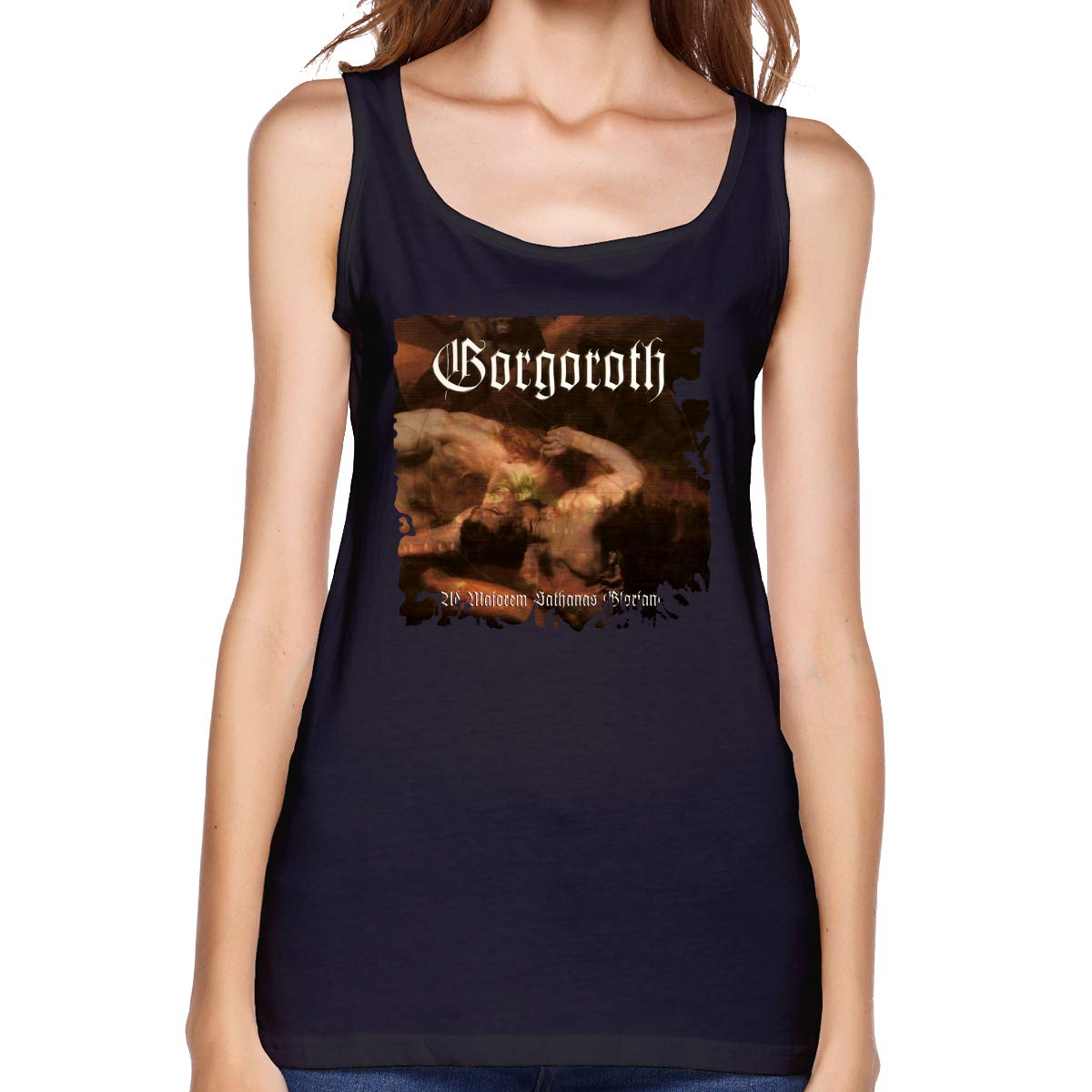 Ad Majorem Sathanas Gloriam Womans Leisure Loose Fashion Tank Top Shirt 7020 Jznovelty