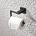 KES Matte Black Toilet Paper Roll Holder Toilet Tissue Holder Dispenser Rustproof SUS304 Stainless Steel Modern Square Style Wall Mount, A2470-BK