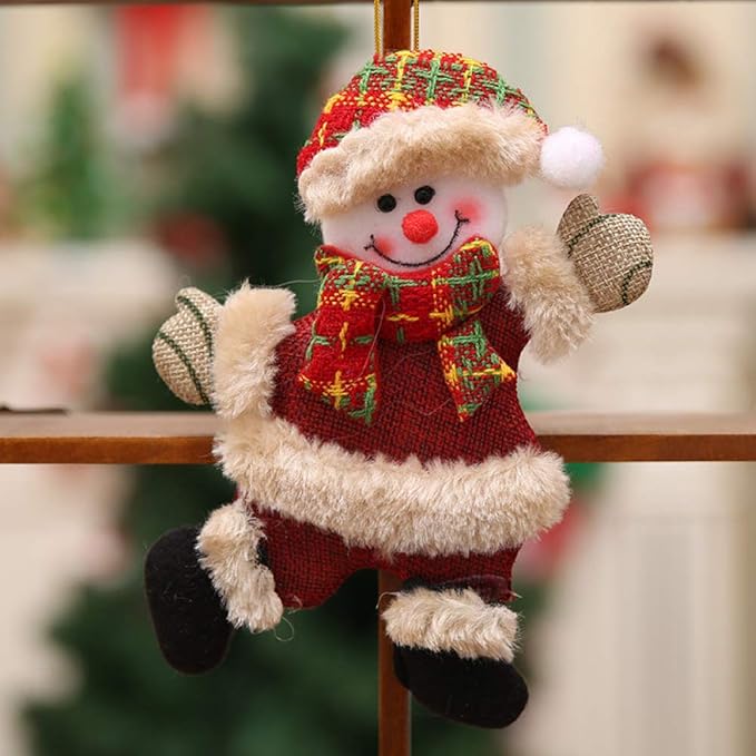 Feliz Año Nuevo Adornos Navideños DIY Santa Claus Muñeco De Nieve Árbol