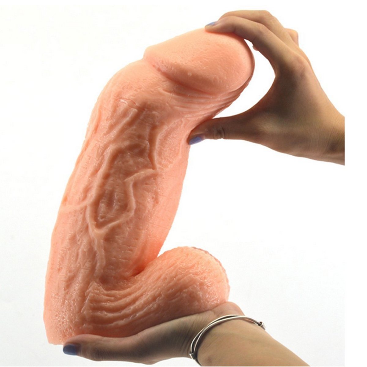 Go-de en silicone surdimensionné réaliste, 10.9inch Cock pénis surdimensionné Sans testicules pour maximiser le 8,5 pouces insérable