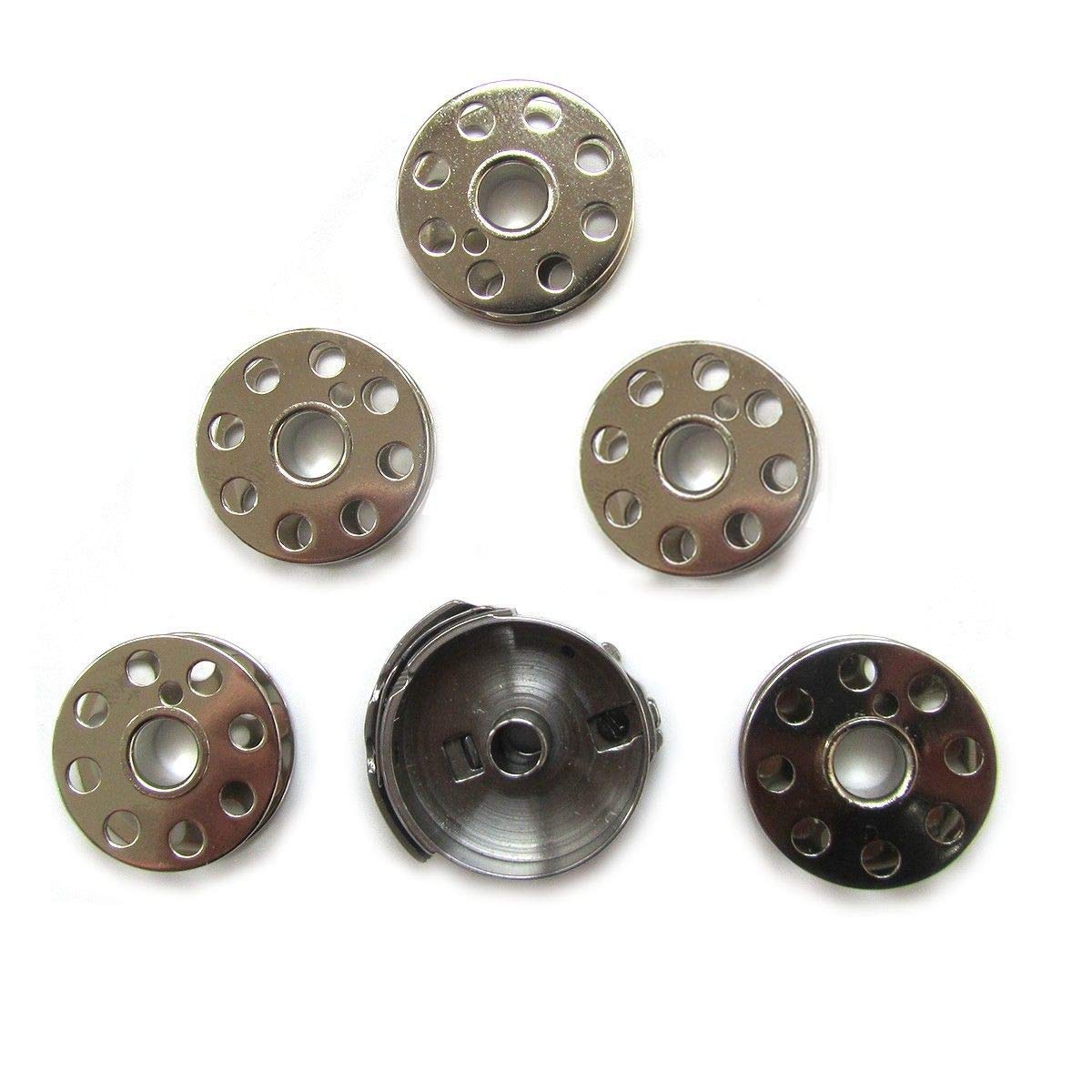 YICBOR 1 pcs 45751 Bobbin case+5 pcs 45785 bobbins for Singer 221,221k,222