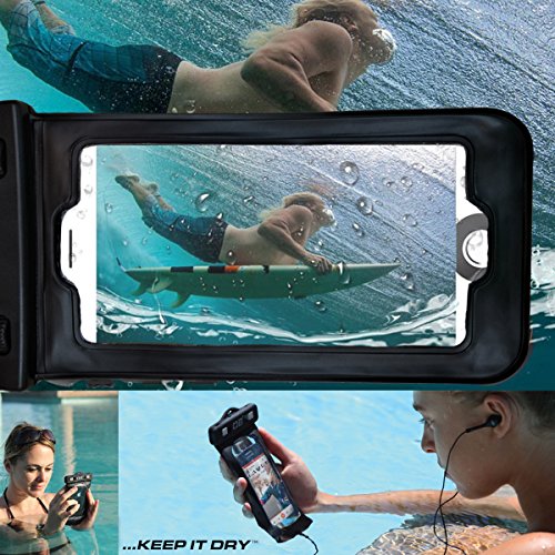 Besula 2 Pieces - Universal Sized Waterproof Smartphone Case – Tried and Tested for 24 Hours – Complete Protection Guaranteed – Perfect for Outdoor Activities - Thumbnail 2