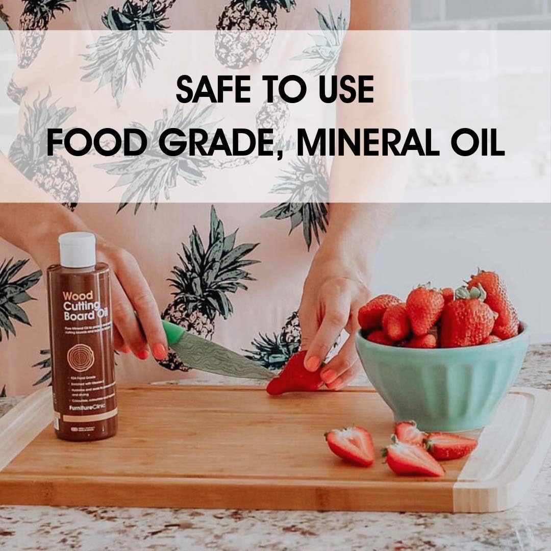 Chopping Board Oil - Premium Food Grade Mineral Oil to Protect and Restore Wood Cutting Boards, Butcher Blocks, Countertops - 250ml - Image 4