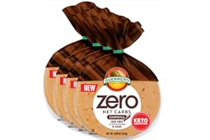 GRUMA Guerrero Zero Net Carb Chipotle Tortillas - 0g Net Carbs - Keto Certified - 4.5" Street Taco - 14 Count, 8.89 oz. - Keto Friendly Low Carb Tortillas - Mission - 4 Packs