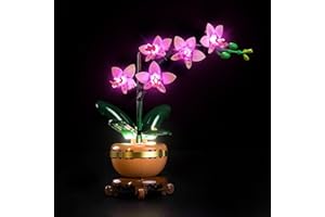 LocoLee Light kit Compatible with Lego Mini Orchid 10343 Botanical Collection (Not Include Lego Set), LED Lighting Accessories Compatible with Lego Elegant Orchid Flower