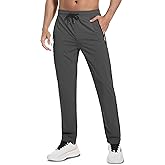 WENRONSTA Men's Lightweight Hiking Pants Quick Dry Water Resistant Breathable Athletic Running Jogger Track Active Sweatpants