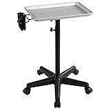 Yaheetech Rolling Salon Tray - Aluminum Trolley