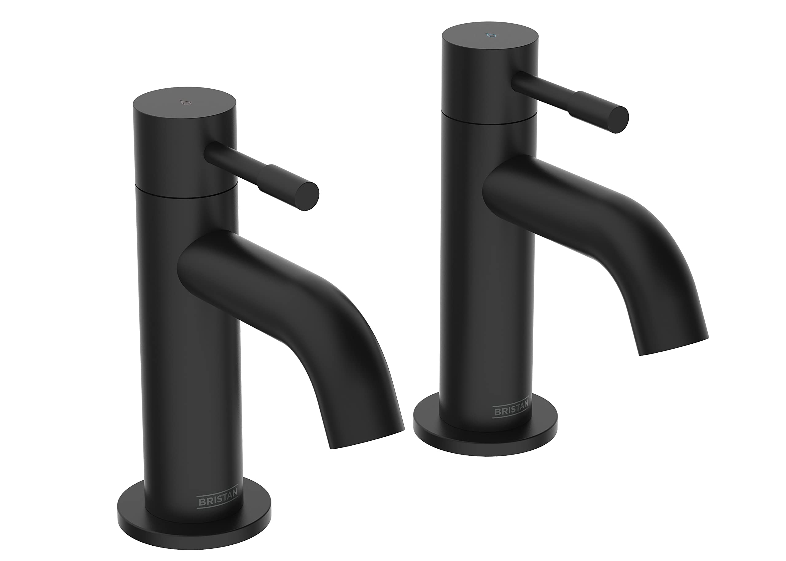 Bristan Mila Bath Pillar Taps Black (MI 3/4 BLK)