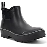 Chooka Women's Everyday Neoprene Waterproof Ankle Rain Boots | Slip-On Chelsea Insulated Rubber Boots for Women