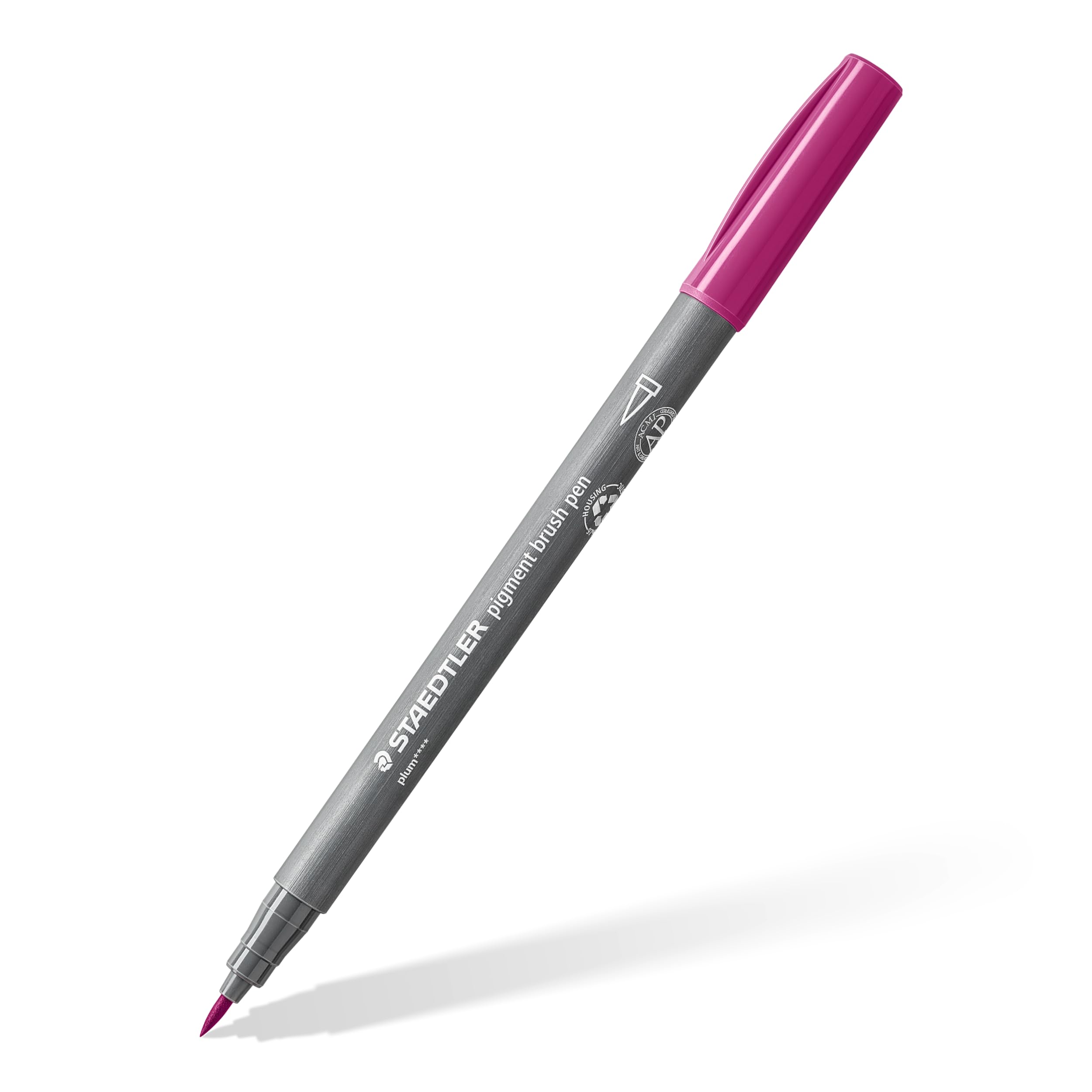 STAEDTLER 371-68 Pigment Arts Brush Pen - Plum (Box of 10)