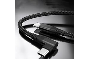 USB C Cable to USB C 60W 2Pack10ft Nylon Braided Type C Charger Fast Charging Right Angle USBC to USBC Cable Cord for 16 Pro 