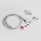 Ibergrif Handheld Bidet Sprayer Kit Chrome M22015R UK Fittings view 7