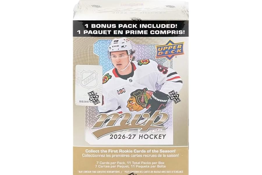 Gift Idea: 2026-2027 Upper Deck MVP Hockey Blaster Box
