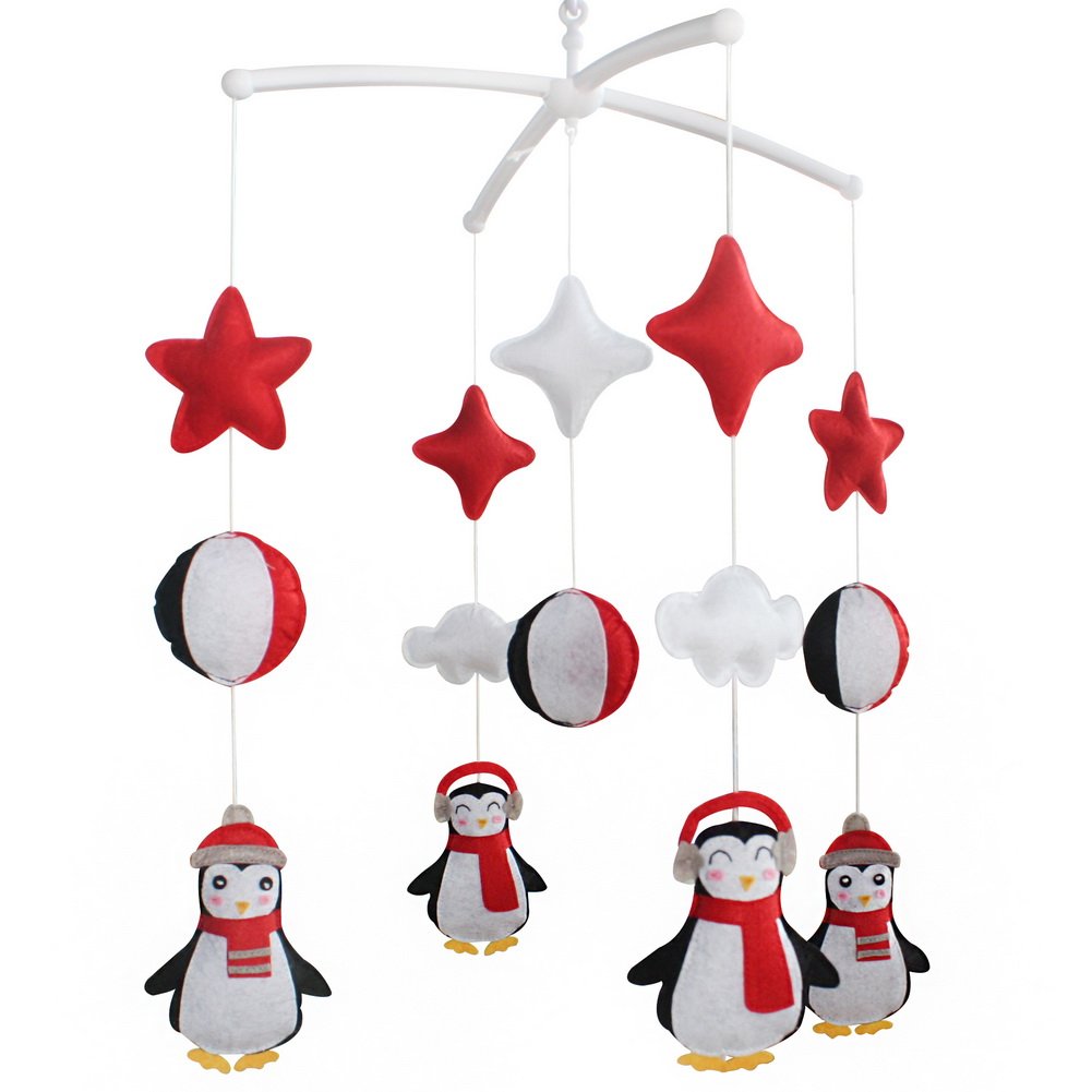 penguin baby mobile