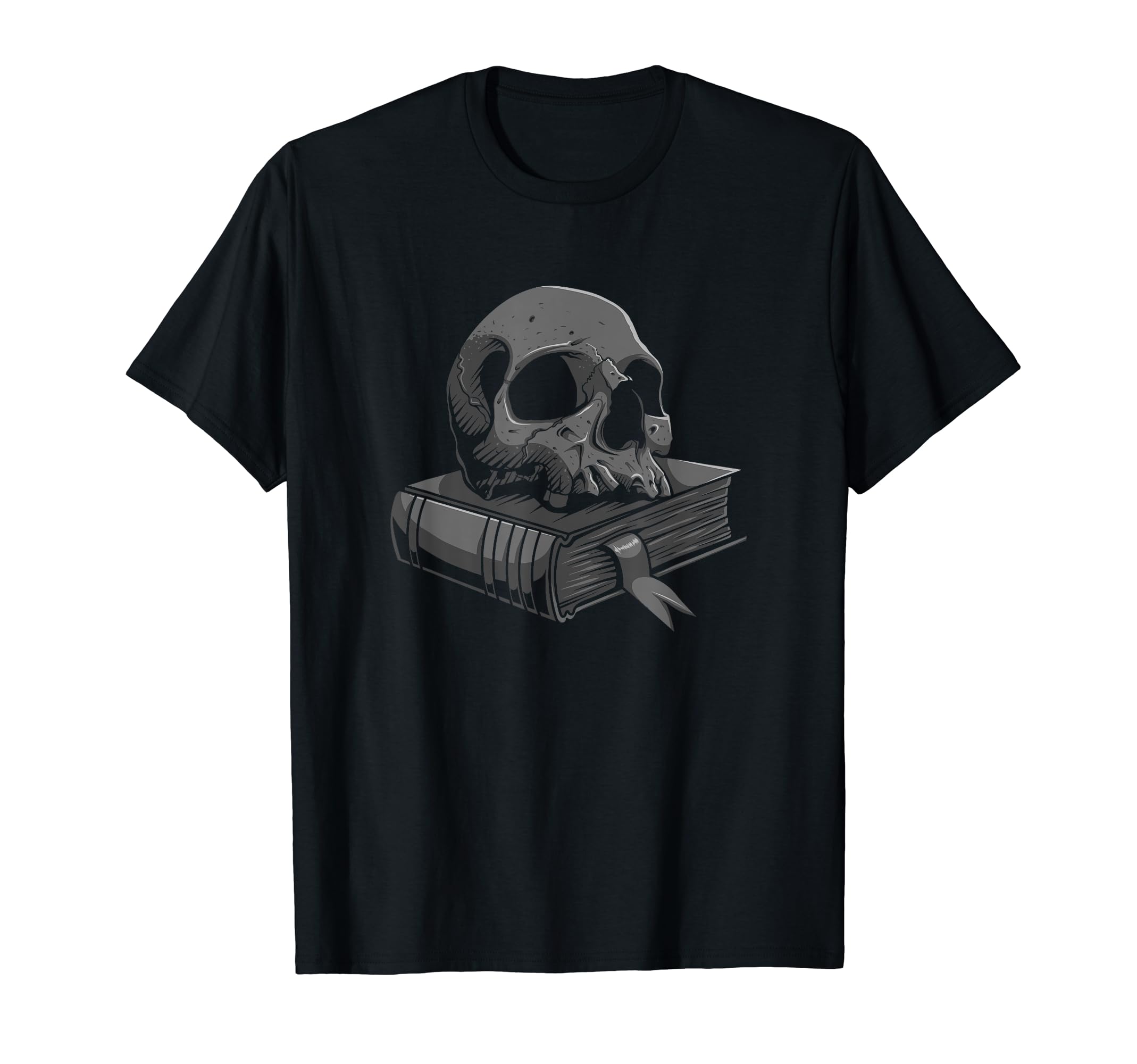Memento Mori - Book Skull Dark History T-Shirt