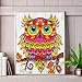 Diamond Painting DIY 5D Special Shape Rhinestones, ABEUTY Colorful Owl on The Tree, Partial Drill Crystal Diamond Dotz Kits