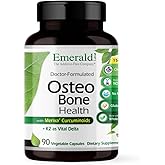 EMERALD LABS Osteo Bone Health - Immune Support & Bone & Joint Supplement with Vitamin D3, K2, Calcium, Magnesium, OptiMSM, Meriva Phytosome & More - 90 Vegetable Capsules