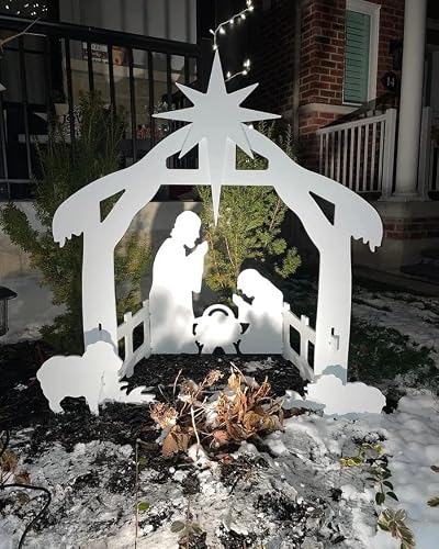 Life Size Outdoor Nativity Scene Silhouette