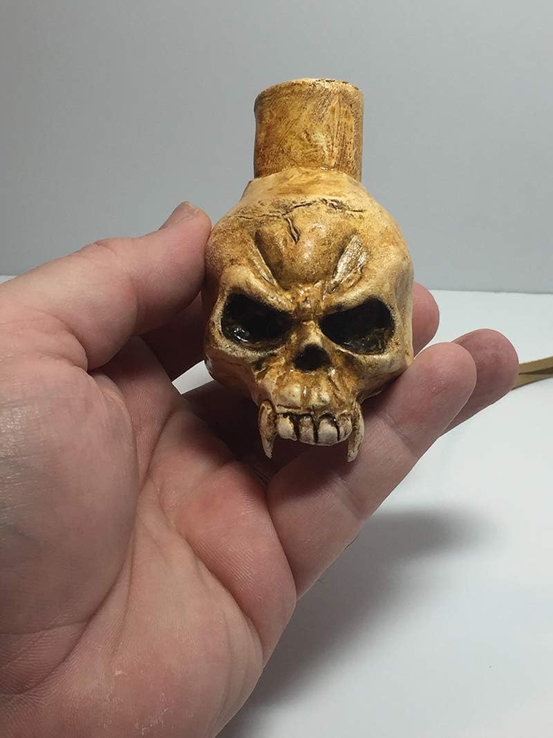 Mixed Media - Aztec Death Whistle - La Muerte, Loud screaming skull Mayan Aztec Death whistle