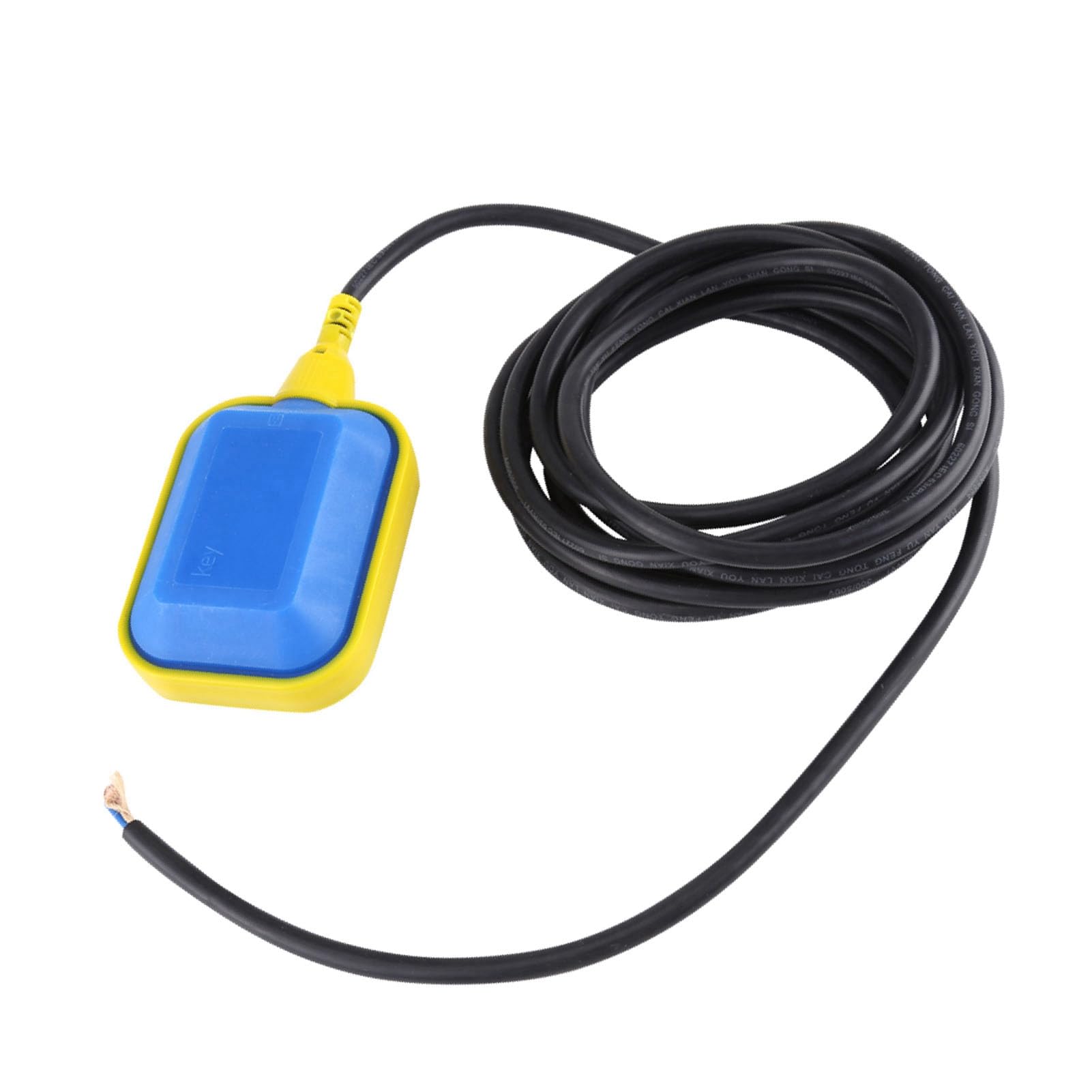 Cable Type Float Switch, Float Switch Cable Liquid Fluid Water Level Controller Sensor for Water Tank/Sump Pump/Septic System(3.7M)