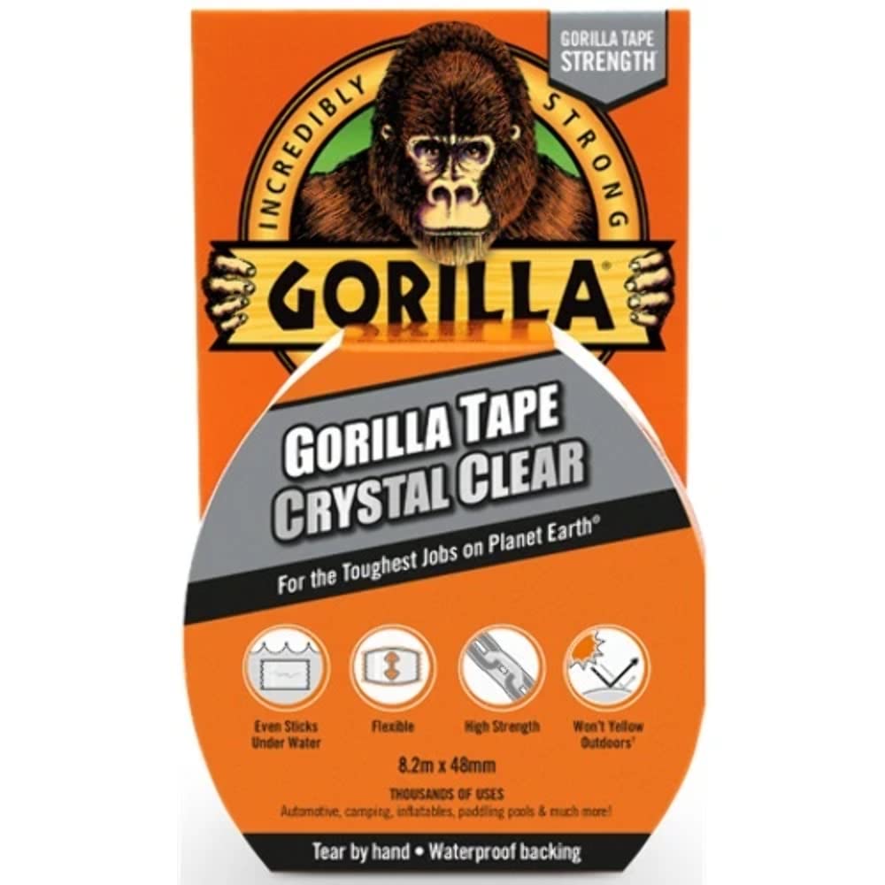 Gorilla Clear Repair Tape 8.2m x 48mm Pack of 6