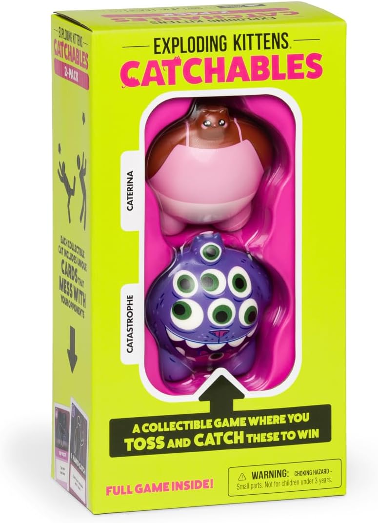Exploding Kittens CATchables Caterina & Catastrophe Toy Tossing Game