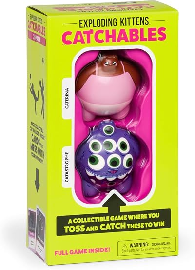 Exploding Kittens CATchables Caterina & Catastrophe Toy Tossing Game