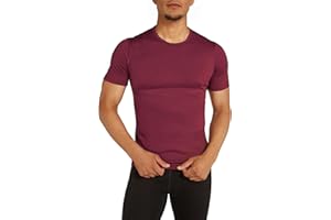 SIORO 100% Merino Wool T-Shirt for Men Short Sleeve Base Layers Odor Resistance Crew Neck Undershirt for Outdoor Hiking S-XXL