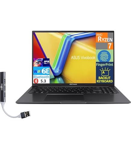 Amazon.com: ASUS Vivobook 17.3” FHD IPS Laptop 8-Core AMD Ryzen 7