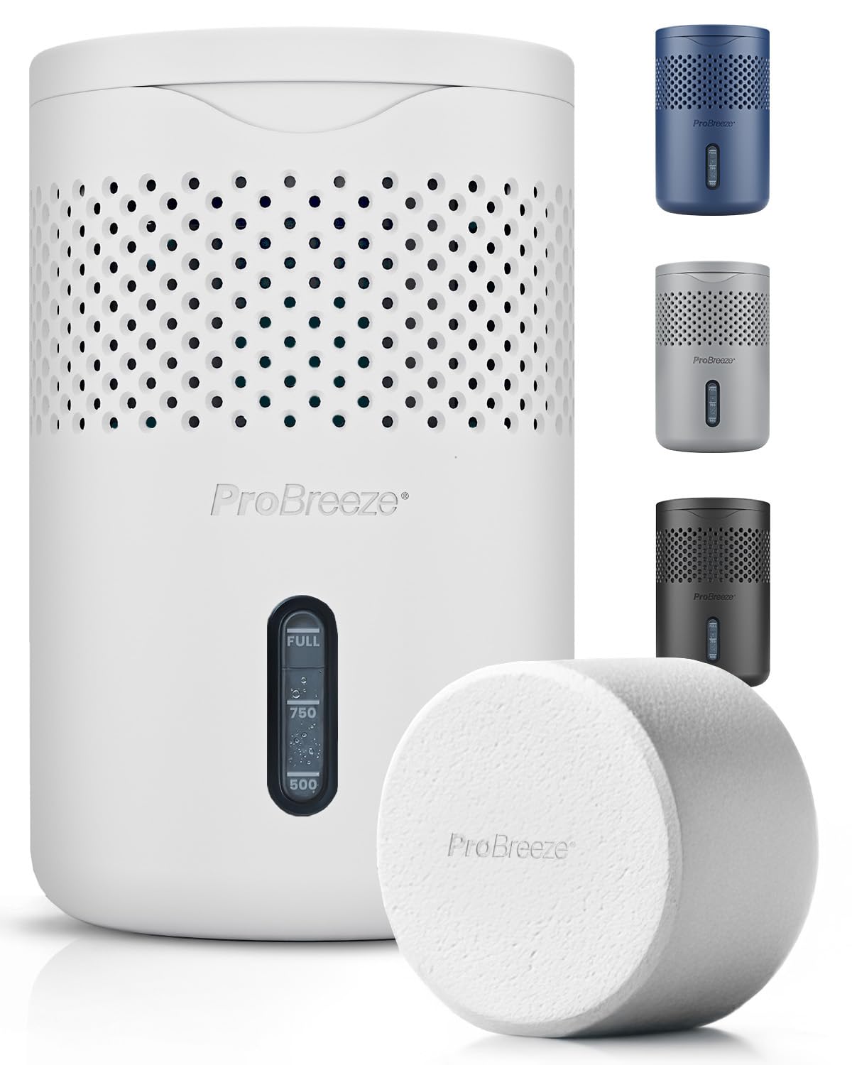 Pro Breeze® 10L Desiccant Dehumidifier with Timer, Air Filter, Continuous Drainage, Digital Control Panel - Ideal for Cold Temperatures in Damp Homes, Basements & Garages