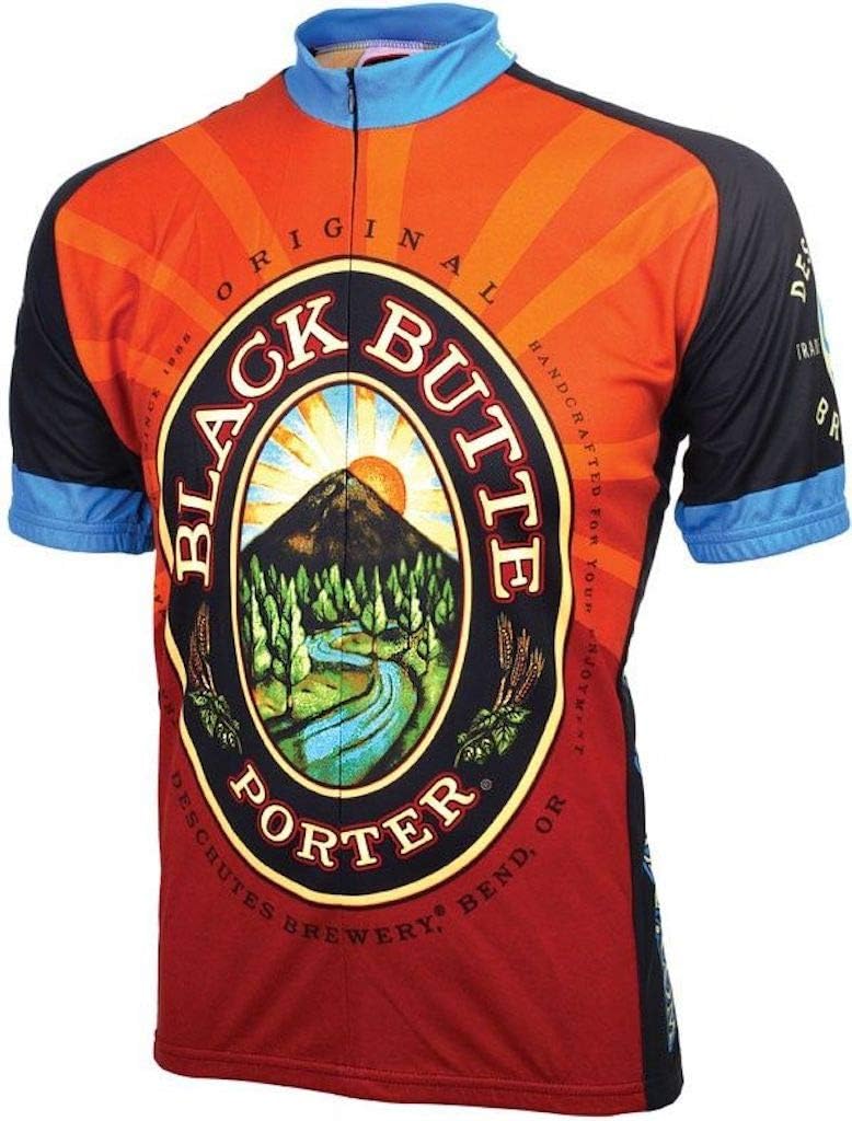 World Jerseys Men's Black Butte Porter Cycling Jersey