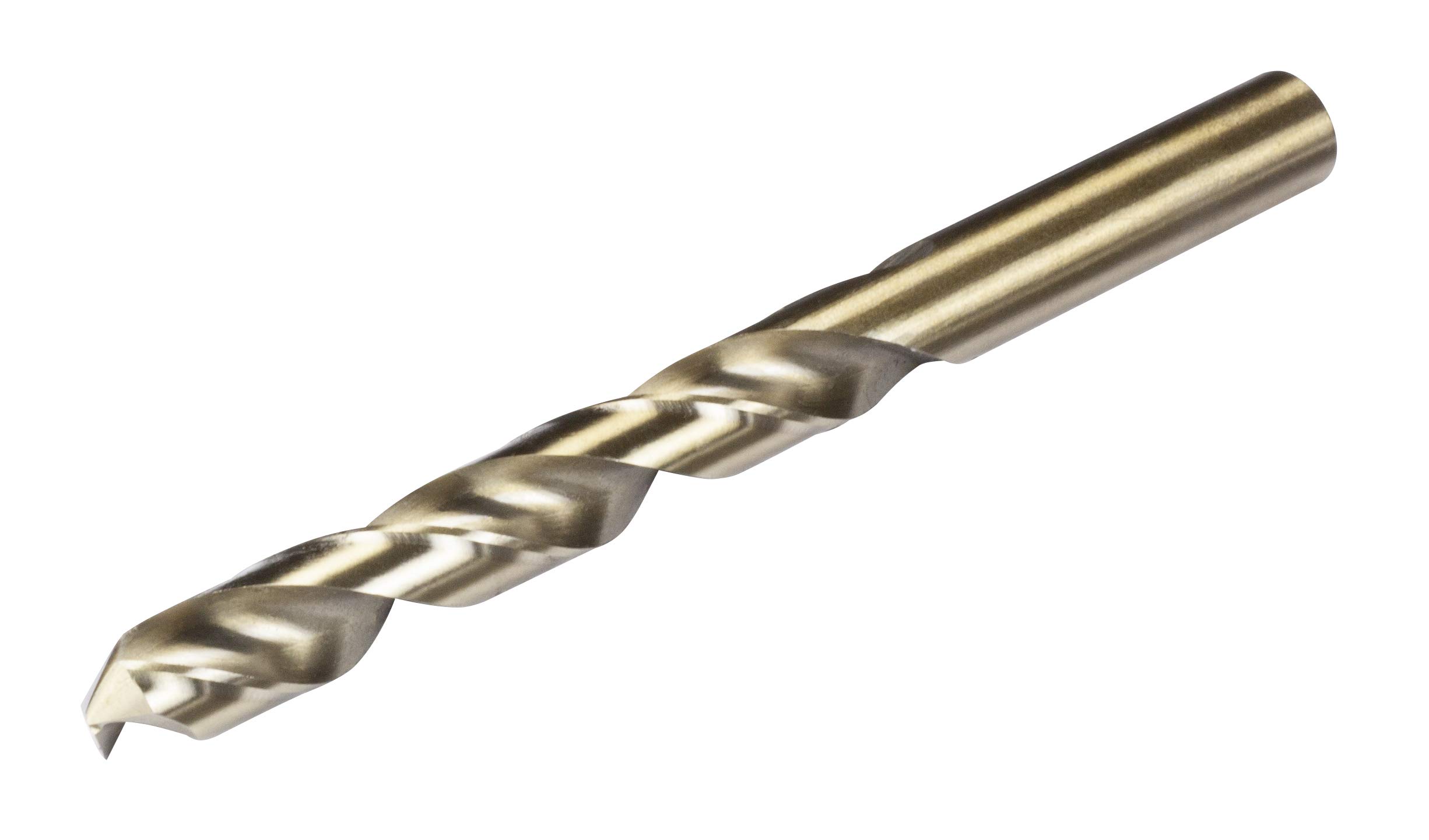 GTSE 5 Pack, 13mm, Cobalt Ground Flute Jobber/Standard Drill Bits for Stainless Steel, Cast Iron, Hardened Plastic and Bronze