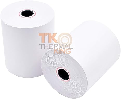 Amazon Co Jp Tk Thermal King サーマルキング 感熱クレジットカードレシート用紙 2 1 4インチ X 85フィート Posマシン用 0ロール 文房具 オフィス用品