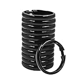 Qulable Shower Curtain Rings-12 Pack- Plastic