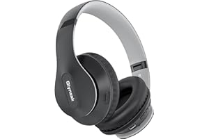 Glynzak Wireless Bluetooth Headphones Over Ear, 65H Playtime HiFi Stereo Headset with Microphone and 6EQ Modes Foldable V5.3 Bluetooth Wireless Headphones for Travel Computer Laptop